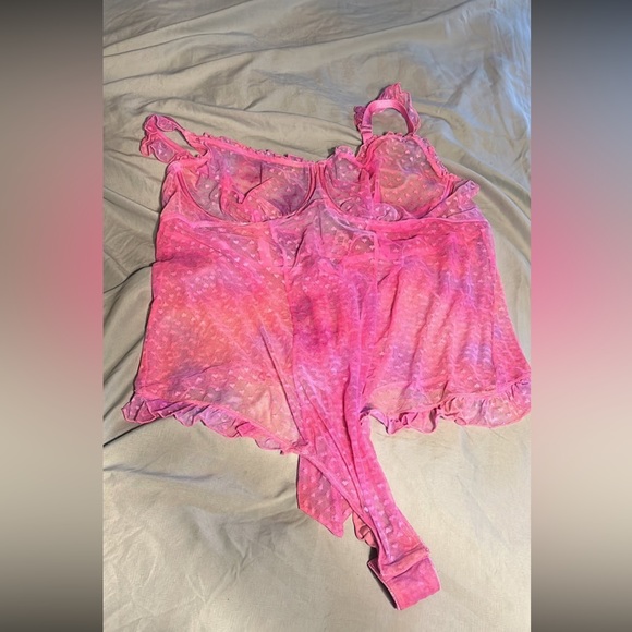 NWT torrid pink and purple mesh bodysuit size 4 - Picture 4 of 6